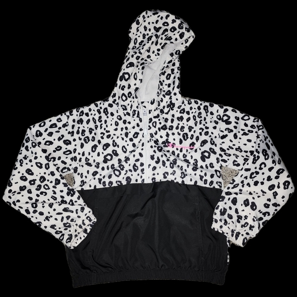 Champion Kids' Black and White Leopard Hoodie